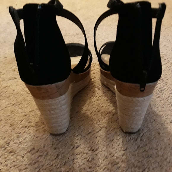 REPORT Wedge Sandal..size 10..black - Picture 12 of 15